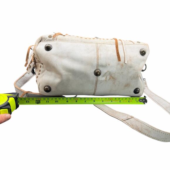 STS Ranchwear Cremello Sansa White Leather Satchel Purse with crossbody STS31179 - Picture 7 of 14